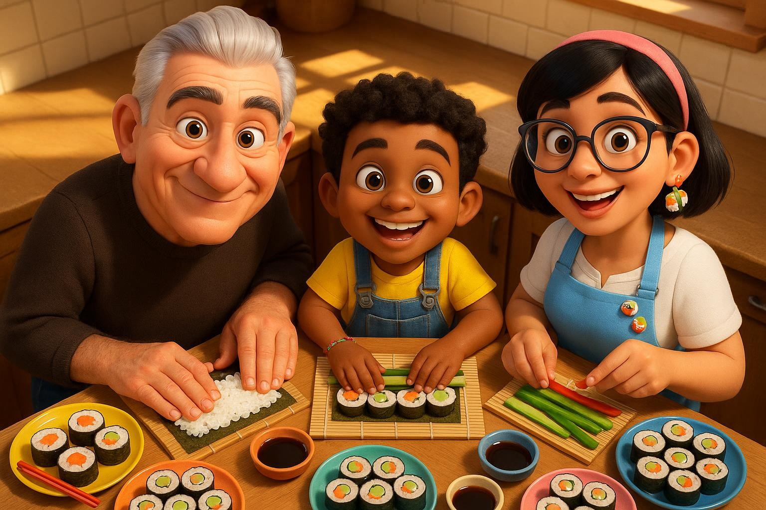 Pa Pa's Sushi Surprise cover illustration