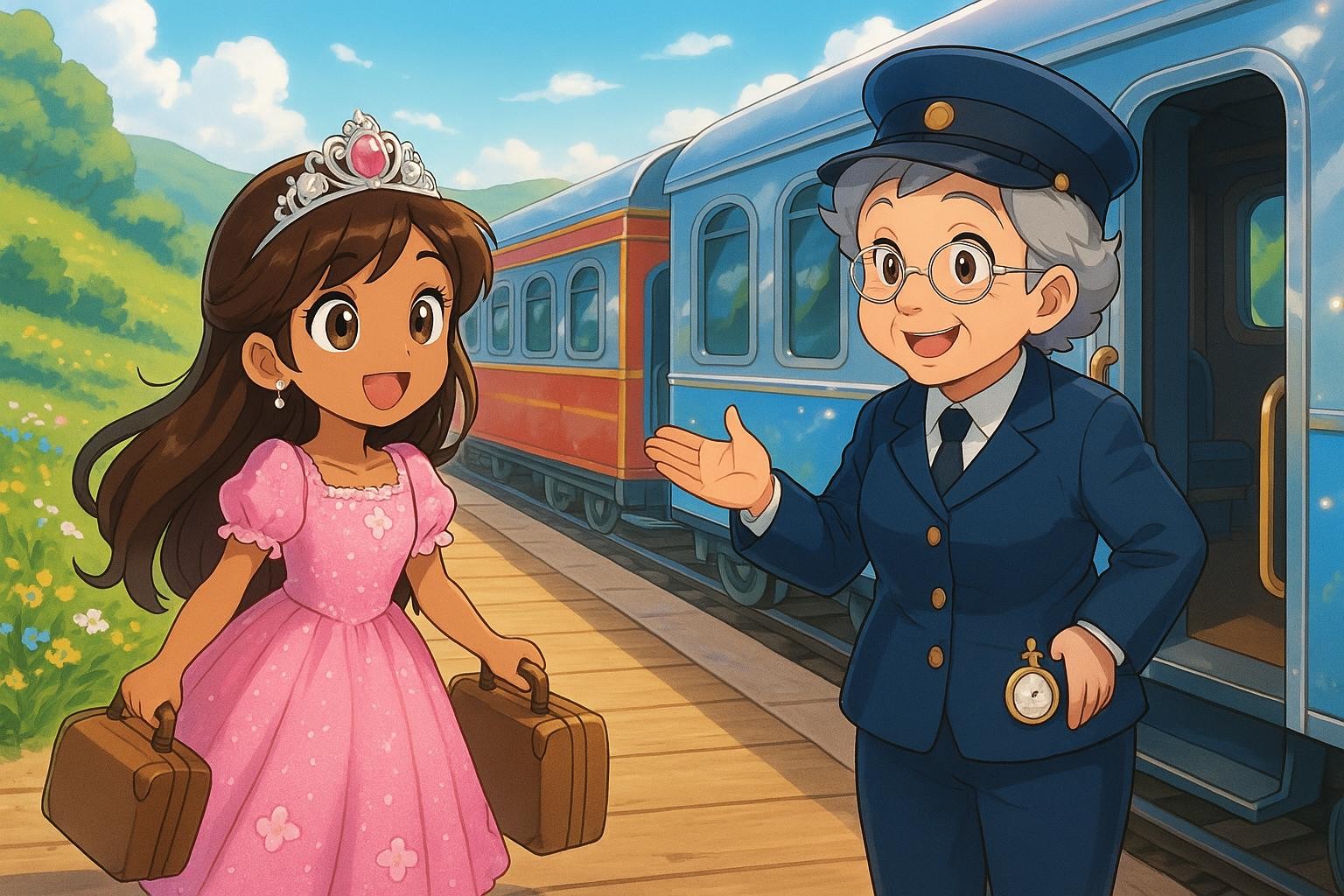 Sofia's Sparkling Train Ride Surprise cover illustration
