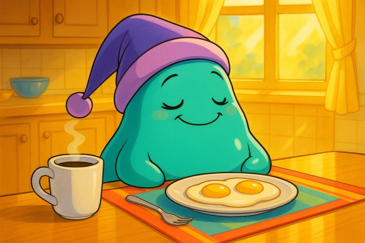 Sleepy Slime's Sunny-Side Breakfast Bash cover illustration