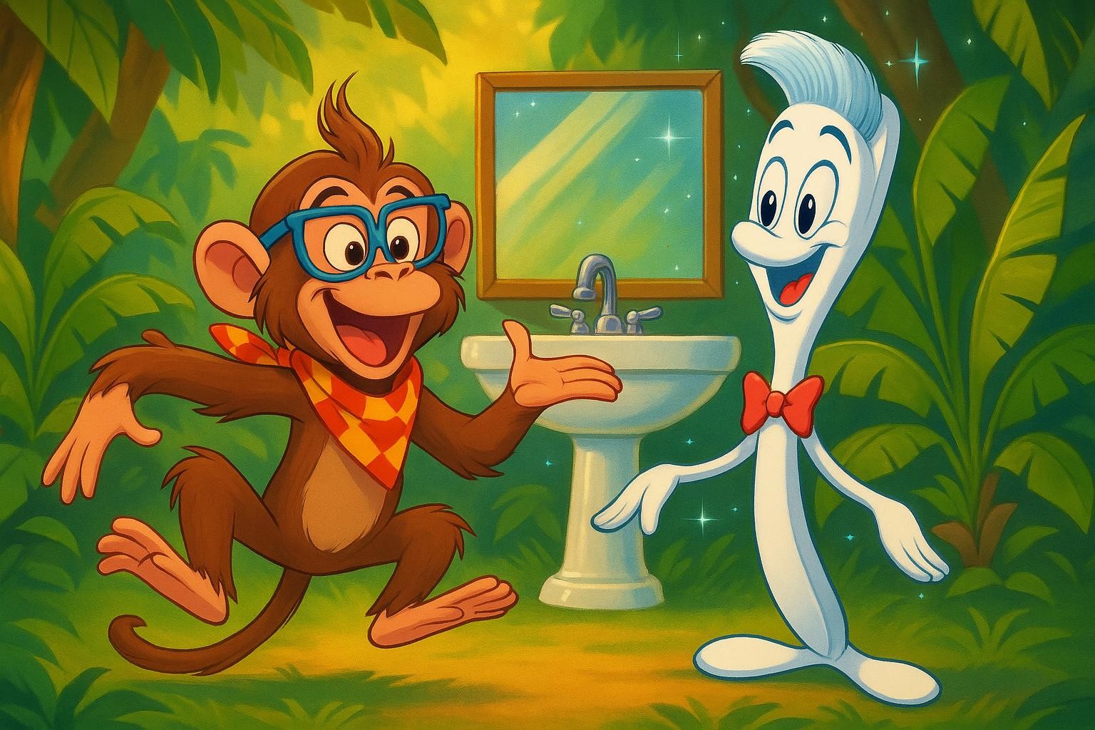 Bristle Boogie: The Baboon Brush-Along cover illustration