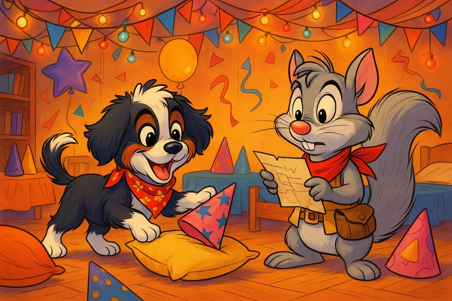 Gillu's Nutty Night Adventure cover illustration