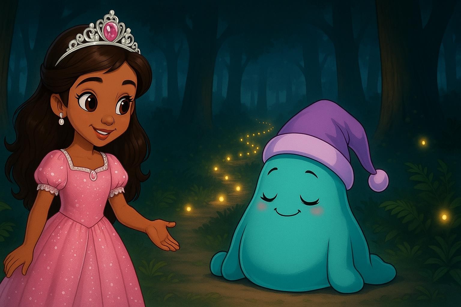 Twinkles to Tuck-In: Sofia’s Sleepy Path cover illustration