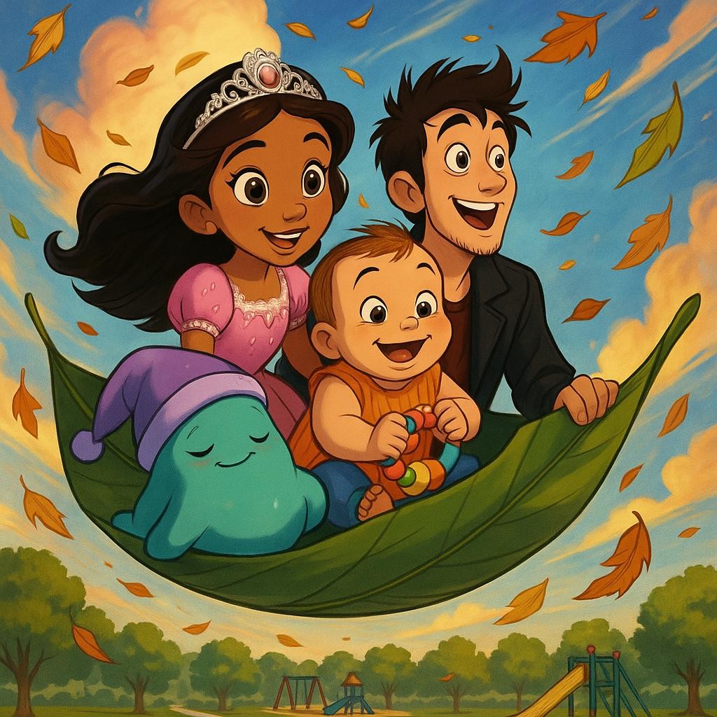 The Magical Leaf Adventure cover illustration