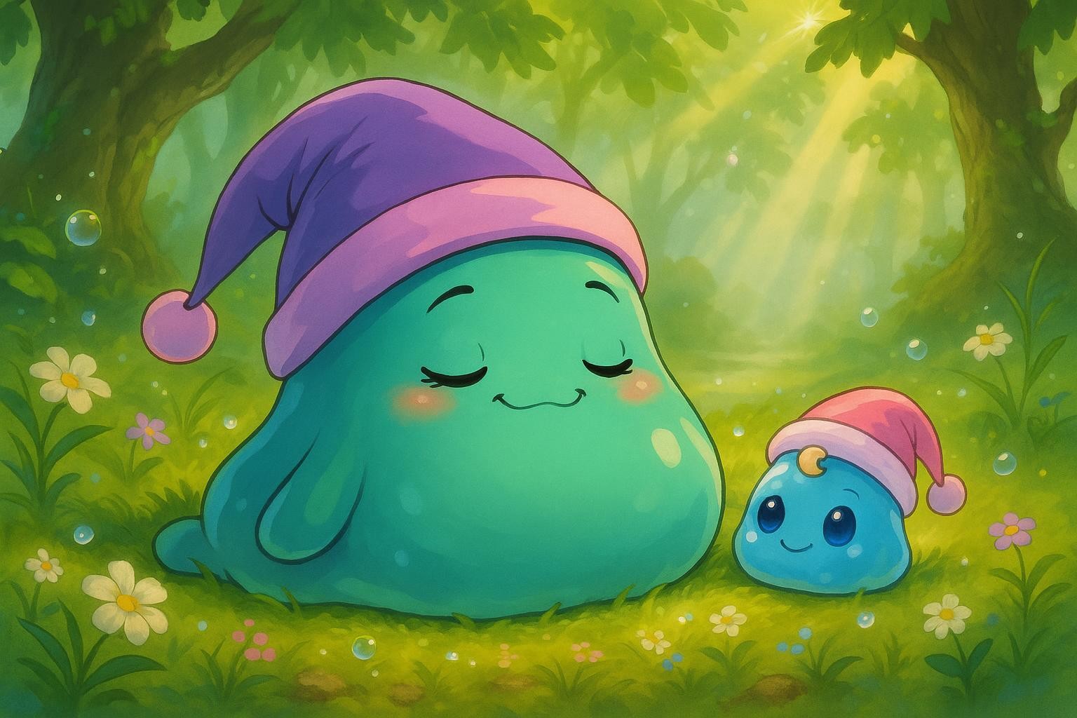 Sleepy Slime and the Squishy Surprise cover illustration