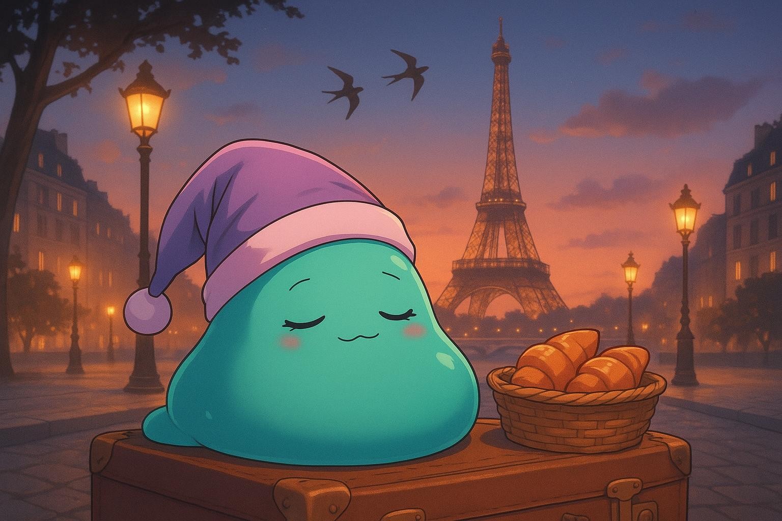 Sleepy Slime and the Sparkle-Tower Soirée cover illustration