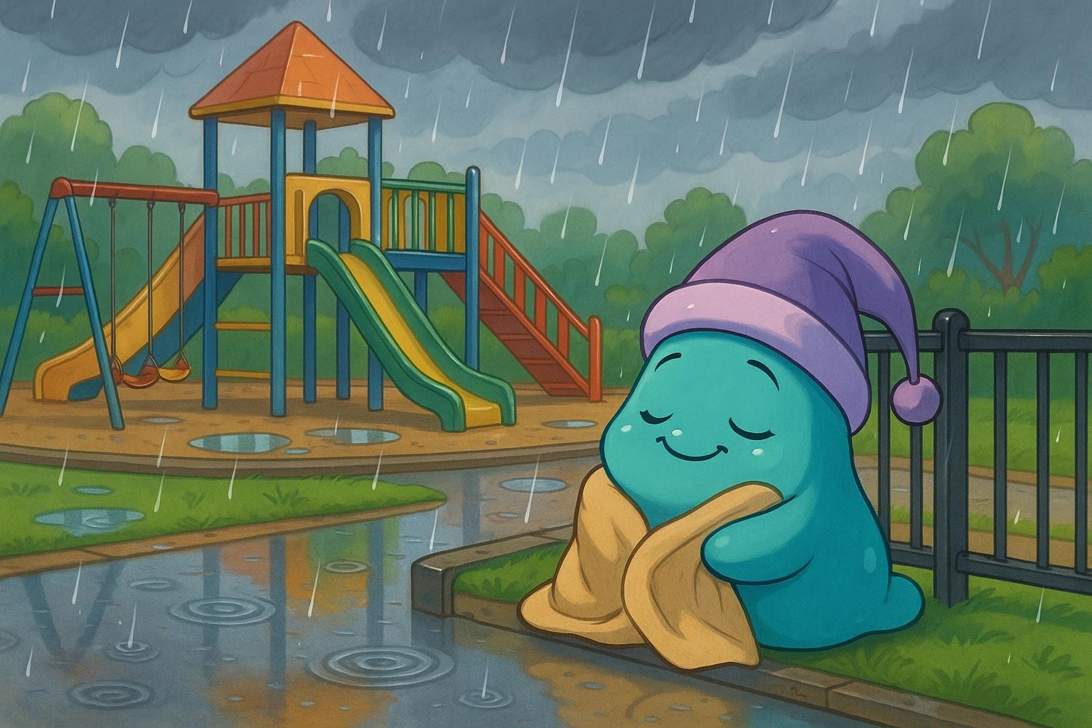 Blanket, Bubbles, and the Nap-Map cover illustration